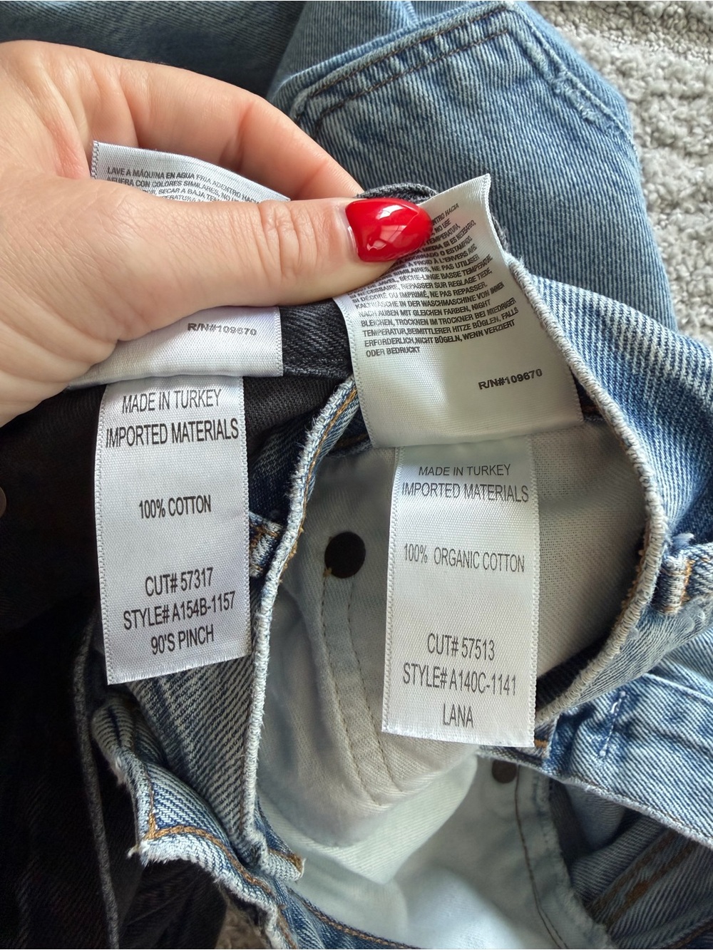 Guc Agolde Size 25 Denim Jean Bundle - Picture 4 of 6